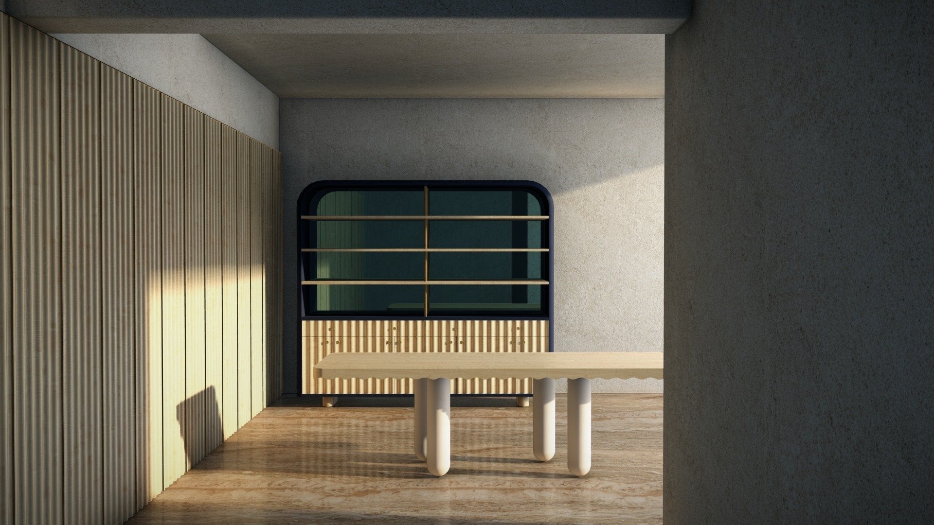 Walnut Veneer NAMI Interior Wall Paneling