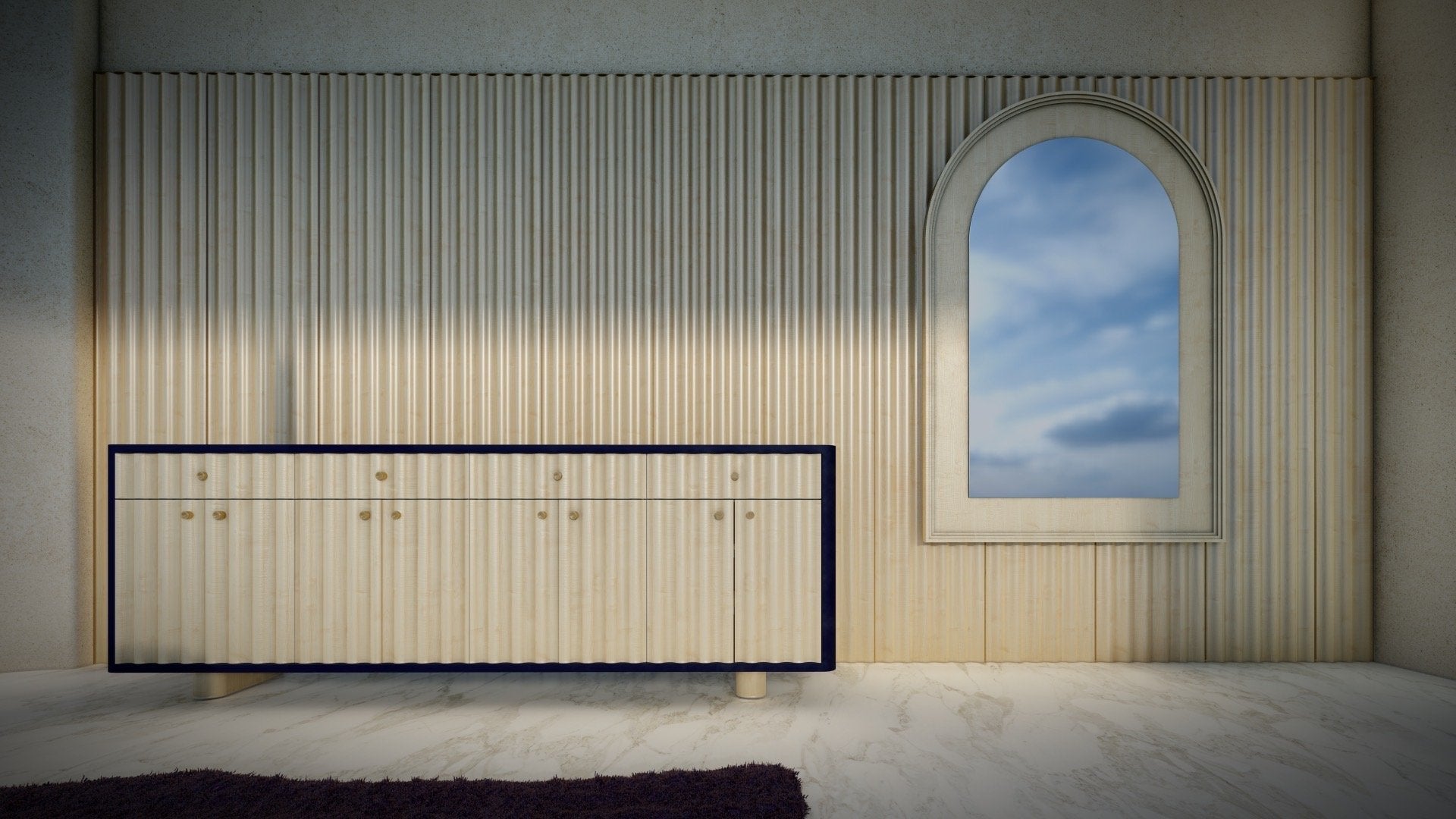 Walnut Veneer NAMI Interior Wall Paneling